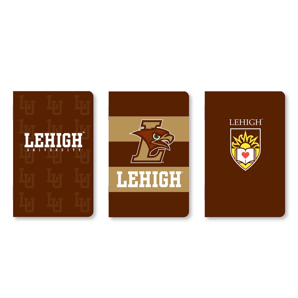 Set of 3 School Spirit Pocket Sized Mini Notebooks